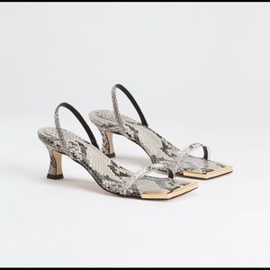 Good American Python sandals Size 8.5